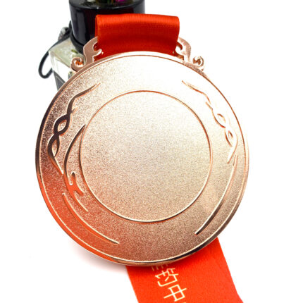Copper soccer medals with soft enamel and 2D design pickleball medal maker